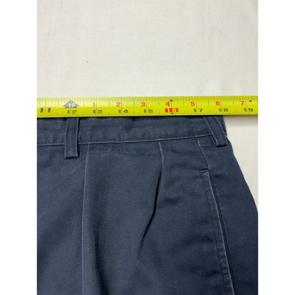 Vintage Polo Ralph Lauren Mens Classic Fit Pleated Chinos Dark Gray 35x30 Cotton